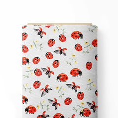 Lively Ladybugs Print Fabric