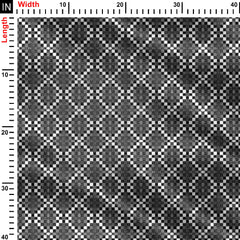 Chess Geometric Print Fabric