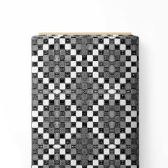 Chess Geometric Print Fabric