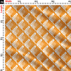 Geometric Sun Pattern Print Fabric