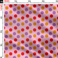 Modern Polka Patern Print Fabric