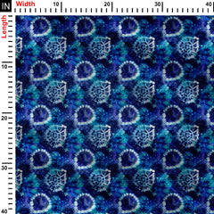 Galaxy Tie and Dye Print Fabric