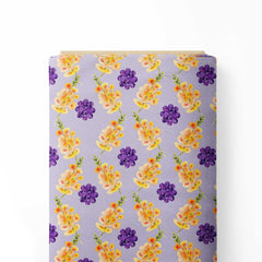 Watercolour flowers Print Fabric