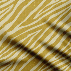 Golden Zebra Skin Print Fabric