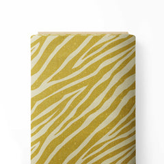 Golden Zebra Skin Print Fabric