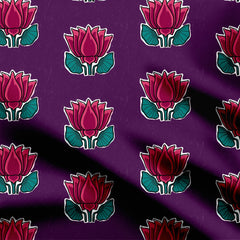 Lotus Print Fabric