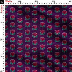 Lotus Print Fabric