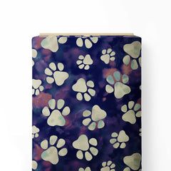 Dog Paw Print Fabric