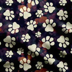 Abstract Paw Print Fabric