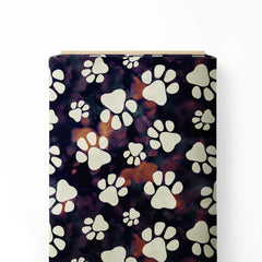 Abstract Paw Print Fabric