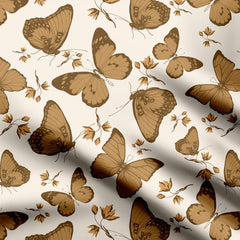 Boho Butterfly Print Fabric