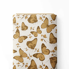 Boho Butterfly Print Fabric