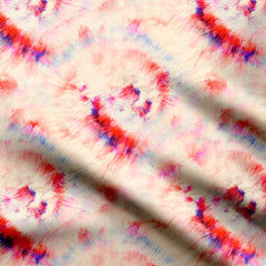 Spiral Tie Dye Print Fabric