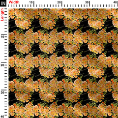 Beautiful Snapdragons Print Fabric