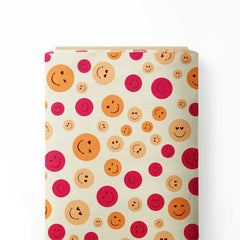 Cute smiley Print Fabric