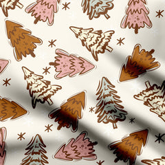 Christmas Tree Print Fabric