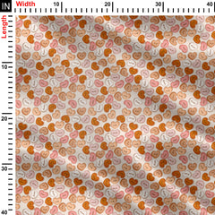 Cure Heart Shape Candy Print Fabric