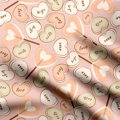 Cute Lollypop Print Fabric