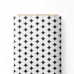 Simple Star Pattern Print Fabric