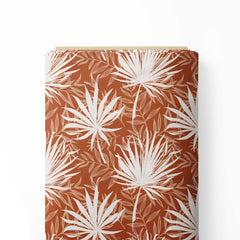 Tropical Leaves Print Fabric