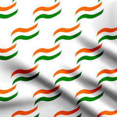 Tri Color Pattern Print Fabric