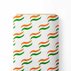 Tri Color Pattern Print Fabric