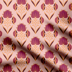 Ethnic Flower Print Fabric