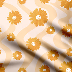 Flower Power Print Fabric