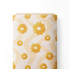 Flower Power Print Fabric