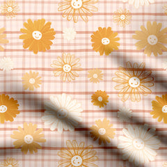 Retro Garden Grace Print Fabric