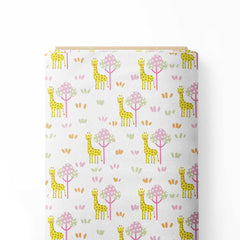 Baby giraffe Print Fabric