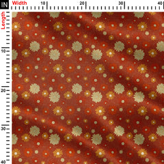 Retro Petal Perfection Print Fabric