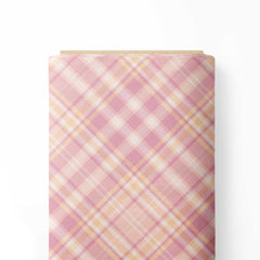 Pink Tartan Trends Print Fabric