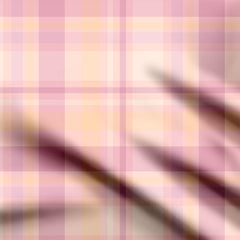 Pink Checkered Charm Print Fabric