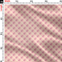 Plaid Impression Print Fabric