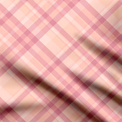 Pink Signature Plaid Stripes Print Fabric