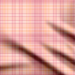 Pink Plaid Tartan Touch Stripes Print Fabric