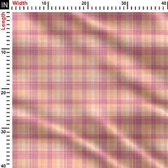 Pink Plaid Tartan Trends Stripes Print Fabric