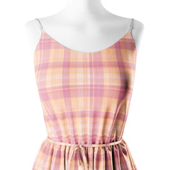 Pink Plaid Tartan Trends Stripes Print Fabric