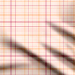 Pink Plaid Pulse Stripes Print Fabric