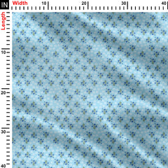 Blue daisies Print Fabric