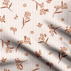 Natural Boho Florals Print Fabric