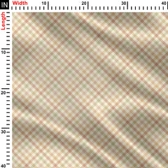 Excited Geometric Stripes Print Fabric