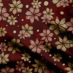 The Red Garden Print Fabric