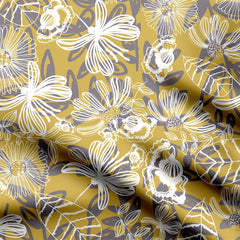 Contemporary florals Print Fabric