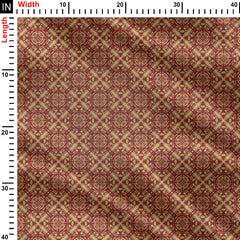 Deep red luxury Print Fabric