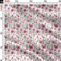 Pink Eden Print Fabric