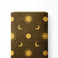 Astrology Zodiac Signs Print Fabric