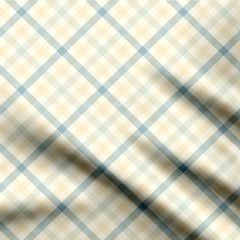 Geometric Insight Checkered Edge Stripes design Print Fabric