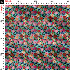 brush effect colorful allover Print Fabric